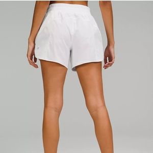 Brand new lululemon white running shorts. Never worn and super cute and comfy.